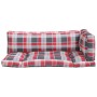 Cushions for pallets 3 units red checkered fabric by vidaXL, Cushions for chairs and sofas - Ref: Foro24-314670, Price: 38,89...