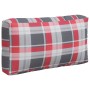 Cushions for pallets 3 units red checkered fabric by vidaXL, Cushions for chairs and sofas - Ref: Foro24-314670, Price: 38,89...