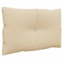 Cushions for pallets, 2 units, beige fabric by vidaXL, Cushions for chairs and sofas - Ref: Foro24-47471, Price: 34,29 €, Dis...