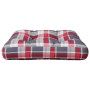 Cushion for sofa pallet sofa red plaid fabric 58x58x10 cm by vidaXL, Cushions for chairs and sofas - Ref: Foro24-314646, Pric...