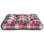 Cushion for sofa pallet sofa red plaid fabric 58x58x10 cm by vidaXL, Cushions for chairs and sofas - Ref: Foro24-314646, Pric...