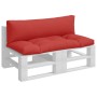 Cushions for pallets 2 units red fabric by vidaXL, Cushions for chairs and sofas - Ref: Foro24-314652, Price: 52,99 €, Discou...