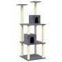 Cat scratching post with dark gray sisal posts 141 cm by vidaXL, Cat furniture - Ref: Foro24-171526, Price: 54,49 €, Discount: %