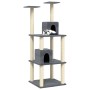 Cat scratching post with dark gray sisal posts 141 cm by vidaXL, Cat furniture - Ref: Foro24-171526, Price: 54,49 €, Discount: %