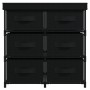 Storage cabinet with 6 black steel drawers 55x29x55 cm by vidaXL, Lockers and storage cabinets - Ref: Foro24-337257, Price: 4...