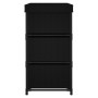 Storage cabinet with 6 black steel drawers 55x29x55 cm by vidaXL, Lockers and storage cabinets - Ref: Foro24-337257, Price: 4...