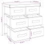 Storage cabinet with 6 black steel drawers 55x29x55 cm by vidaXL, Lockers and storage cabinets - Ref: Foro24-337257, Price: 4...