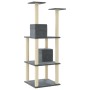 Cat scratching post with dark gray sisal posts 141 cm by vidaXL, Cat furniture - Ref: Foro24-171526, Price: 54,49 €, Discount: %