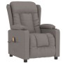 Taupe gray fabric reclining massage chair by vidaXL, Electric massage chairs - Ref: Foro24-339066, Price: 249,80 €, Discount: %