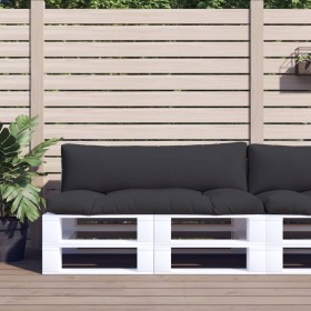 Cushions for pallets 2 units black fabric by vidaXL, Cushions for chairs and sofas - Ref: Foro24-314653, Price: 57,09 €, Disc...