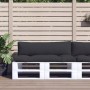 Cushions for pallets 2 units black fabric by vidaXL, Cushions for chairs and sofas - Ref: Foro24-314653, Price: 57,99 €, Disc...