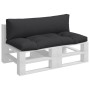 Cushions for pallets 2 units black fabric by vidaXL, Cushions for chairs and sofas - Ref: Foro24-314653, Price: 57,99 €, Disc...