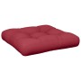 Cojín para palets de tela rojo 58x58x10 cm de vidaXL, Cojines para sillas y sofás - Ref: Foro24-44653, Precio: 24,96 €, Descu...