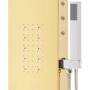 Curved Gold 201 Stainless Steel Shower Panel System by vidaXL, Jet nozzles for bathtubs and showers - Ref: Foro24-147716, Pri...