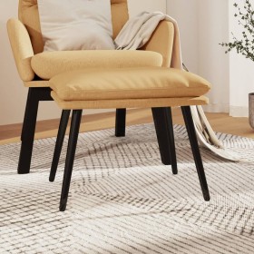 Cream microfiber fabric footrest 45x30x35 cm by vidaXL, Ottomans - Ref: Foro24-341544, Price: 42,99 €, Discount: %