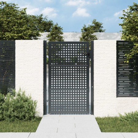 Anthracite gray steel garden gate 105x200 cm by vidaXL, garden gates - Ref: Foro24-154562, Price: 209,99 €, Discount: %