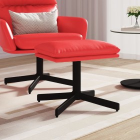 Red synthetic leather footstool 60x60x36 cm by vidaXL, Ottomans - Ref: Foro24-341642, Price: 47,99 €, Discount: %