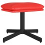 Red synthetic leather footstool 60x60x36 cm by vidaXL, Ottomans - Ref: Foro24-341642, Price: 47,99 €, Discount: %