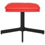 Red synthetic leather footstool 60x60x36 cm by vidaXL, Ottomans - Ref: Foro24-341642, Price: 47,99 €, Discount: %