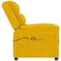 Yellow velvet massage chair by vidaXL, Electric massage chairs - Ref: Foro24-342395, Price: 236,99 €, Discount: %