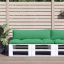 Cushions for pallets 2 units green fabric by vidaXL, Cushions for chairs and sofas - Ref: Foro24-314651, Price: 52,42 €, Disc...