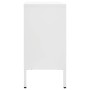 Steel and white tempered glass sideboard 105x35x70 cm by vidaXL, Sideboards - Ref: Foro24-336077, Price: 172,36 €, Discount: %