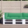 Cushions for pallets, 3 units, green fabric by vidaXL, Cushions for chairs and sofas - Ref: Foro24-314663, Price: 37,17 €, Di...