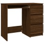 Brown oak plywood desk 90x45x76 cm by vidaXL, Desks - Ref: Foro24-815509, Price: 101,92 €, Discount: %