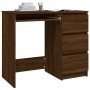 Brown oak plywood desk 90x45x76 cm by vidaXL, Desks - Ref: Foro24-815509, Price: 101,92 €, Discount: %