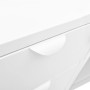 Steel and white tempered glass sideboard 105x35x70 cm by vidaXL, Sideboards - Ref: Foro24-336077, Price: 172,36 €, Discount: %