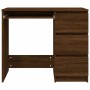 Brown oak plywood desk 90x45x76 cm by vidaXL, Desks - Ref: Foro24-815509, Price: 101,92 €, Discount: %