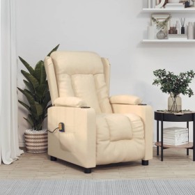 Cream fabric massage chair by vidaXL, Electric massage chairs - Ref: Foro24-339067, Price: 249,99 €, Discount: %