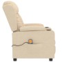 Cream fabric massage chair by vidaXL, Electric massage chairs - Ref: Foro24-339067, Price: 249,99 €, Discount: %