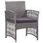 Garden armchairs with cushions 2 pcs anthracite synthetic rattan by vidaXL, Garden chairs - Ref: Foro24-46441, Price: 111,19 ...