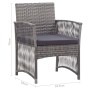 Garden armchairs with cushions 2 pcs anthracite synthetic rattan by vidaXL, Garden chairs - Ref: Foro24-46441, Price: 111,19 ...