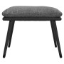 Footstool in light gray fabric and synthetic leather 45x29.5x35 cm by vidaXL, Ottomans - Ref: Foro24-341515, Price: 40,51 €, ...