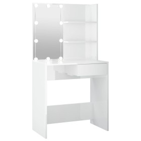 Dressing table with bright white LED 74.5x40x141 cm by vidaXL, Bedroom Dressers - Ref: Foro24-808807, Price: 100,99 €, Discou...