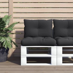 Cushions for pallets 2 units black fabric by vidaXL, Cushions for chairs and sofas - Ref: Foro24-47462, Price: 33,99 €, Disco...