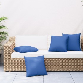 Decorative cushions 4 units royal blue fabric 50x50 cm by vidaXL, Cushions - Ref: Foro24-314348, Price: 45,99 €, Discount: %