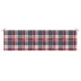 Red checkered Oxford fabric garden bench cushion 180x50x3 cm by vidaXL, Cushions for chairs and sofas - Ref: Foro24-314096, P...