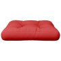 Cojín para palets de tela rojo 58x58x10 cm de vidaXL, Cojines para sillas y sofás - Ref: Foro24-314640, Precio: 23,85 €, Desc...