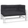 3 Stück Palettenkissen schwarzer Stoff von vidaXL, Kissen für Stühle und Sofas - Ref: Foro24-314565, Preis: 78,78 €, Rabatt: %