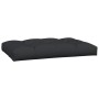 Cushions for pallets, 3 pieces, black fabric by vidaXL, Cushions for chairs and sofas - Ref: Foro24-314565, Price: 78,78 €, D...