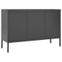 Steel and white tempered glass sideboard 105x35x70 cm by vidaXL, Sideboards - Ref: Foro24-336078, Price: 201,19 €, Discount: %