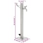 Columna de agua de jardín acero inoxidable redonda 65 cm de vidaXL, Sistemas de riego - Ref: Foro24-45457, Precio: 85,90 €, D...