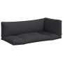 Kissen für Paletten 3 Stück schwarzer Stoff von vidaXL, Kissen für Stühle und Sofas - Ref: Foro24-314665, Preis: 67,99 €, Rab...