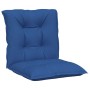 Garden chair cushion low backrest 4 pcs blue fabric 100x50x7 cm by vidaXL, Cushions for chairs and sofas - Ref: Foro24-314309...