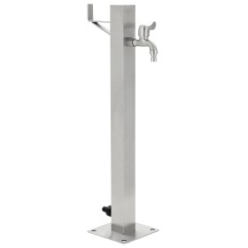 Columna de agua de jardín acero inoxidable cuadrada 65 cm de vidaXL, Sistemas de riego - Ref: Foro24-45454, Precio: 89,99 €, ...