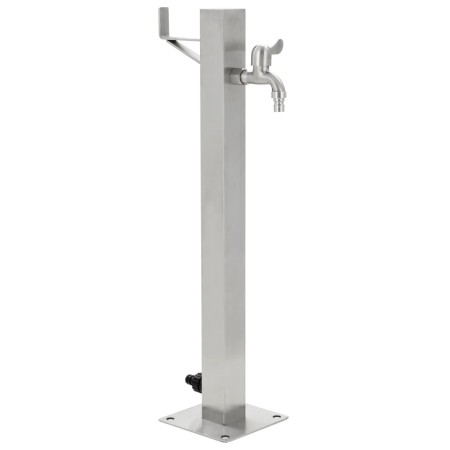 Columna de agua de jardín acero inoxidable cuadrada 65 cm de vidaXL, Sistemas de riego - Ref: Foro24-45454, Precio: 89,99 €, ...