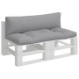 Cushions for pallet sofa 2 units gray fabric by vidaXL, Cushions for chairs and sofas - Ref: Foro24-314648, Price: 55,99 €, D...